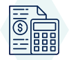 calculator and accounting document icon