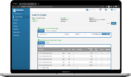 Sitelink-Updated-2 backend site link from existing storage facility